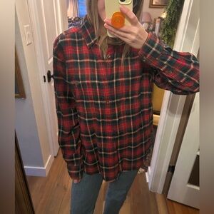 Men’s Woolrich Plaid Button-Up Shirt- Sz M